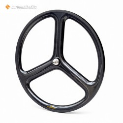 Rueda de 3 radios 700C 25mm de ancho Clincher / Tubular